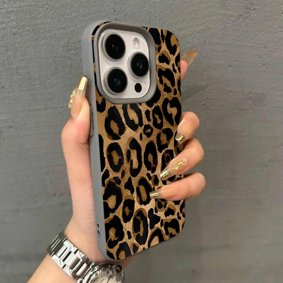 INS Brown Leopard Print Phone  - Phone Cases Brown ulasan dan harga