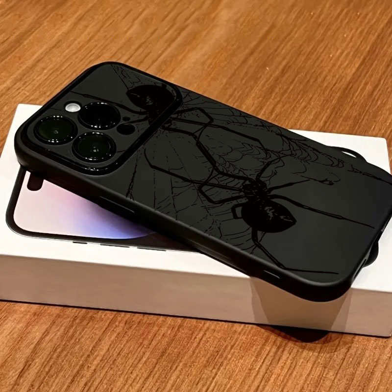 Cool Black Spider Pattern Phon - Phone Cases Iphone 11 ulasan dan harga
