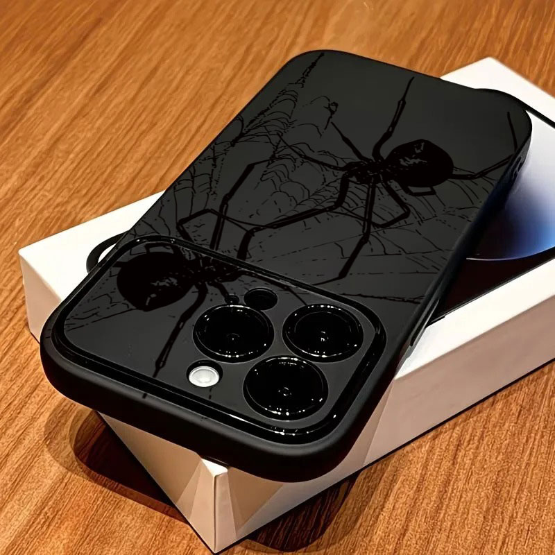Cool Black Spider Pattern Phon - Phone Cases Iphone 11 ulasan dan harga